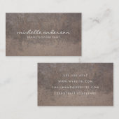 Rusted Metal Achtergrond Visitekaartje (Voorkant / Achterkant)