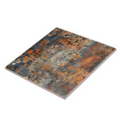 Rusted Metal Antique Floral Tegeltje (Zijkant)