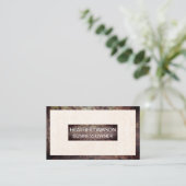 Rusted Metal Border | Grunge Textured Background Visitekaartje (Staand voorkant)