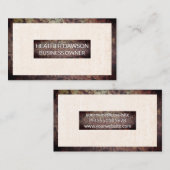 Rusted Metal Border | Grunge Textured Background Visitekaartje (Voorkant / Achterkant)