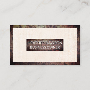 Rusted Metal Border   Grunge Textured Background Visitekaartje