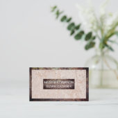 Rusted Metal Border | Muur van de boomgaard Achter Visitekaartje (Staand voorkant)