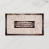 Rusted Metal Border | Muur van de boomgaard Achter Visitekaartje (Achterkant)