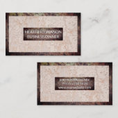 Rusted Metal Border | Muur van de boomgaard Achter Visitekaartje (Voorkant / Achterkant)