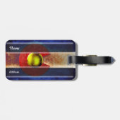 Rusted Metal Colorado Vlag Bagagelabel (Achterkant horizontaal)