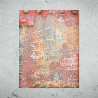 Rusted Metal Halloween Scrapbook Paper