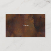 Rusted Metal Kijk Visitekaartje (Achterkant)