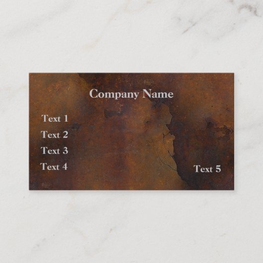 Rusted Metal Kijk Visitekaartje (Voorkant)