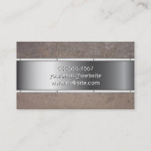 Rusted Metal | Metaal Visitekaartje (Achterkant)