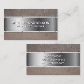 Rusted Metal | Metaal Visitekaartje (Voorkant / Achterkant)