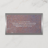 Rusted Metal | Metaalgrens Visitekaartje (Achterkant)