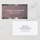 Rusted Metal | Polijstversiering Visitekaartje (Voorkant / Achterkant)