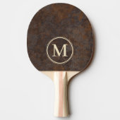 Rusted Metal Sheet Monogram Tafeltennisbatje (Achterkant)