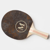 Rusted Metal Sheet Monogram Tafeltennisbatje (Zijkant)