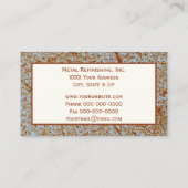 Rusted Metal Texture met aangepaste Logo Visitekaartje (Achterkant)