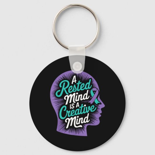 Rusted Mind Creatieve Geestelijke Gezondheid Zelfm Sleutelhanger (Voorkant)