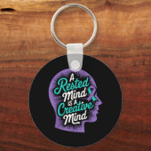 Rusted Mind Creatieve Geestelijke Gezondheid Zelfm Sleutelhanger (Voorkant)