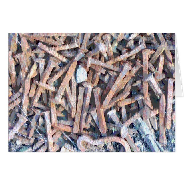 Rusted Old Railroad Track Spikes (Voorkant Horizontaal)