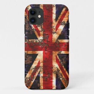 Rusted Patriotic United Kingdom Flag iPhone 11 Hoesje
