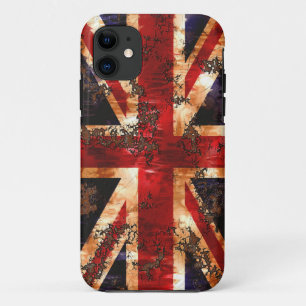 Rusted Patriotic United Kingdom Flag Case-Mate iPhone Case