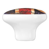 Rusted Patriotic United Kingdom Flag Keramische Knop (Zijkant)