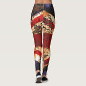 Rusted Patriotic United Kingdom Flag Leggings (Achterkant)