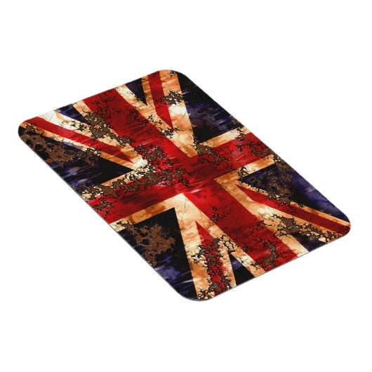 Rusted Patriotic United Kingdom Flag Magneet (Rechterzijde)