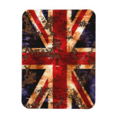 Rusted Patriotic United Kingdom Flag Magneet (Verticaal)