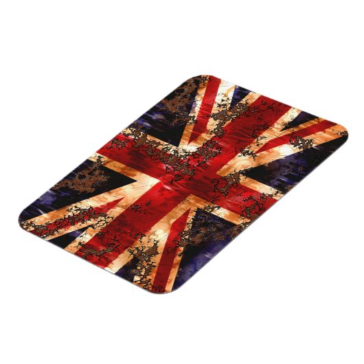 Rusted Patriotic United Kingdom Flag Magneet (Linkerzijde)