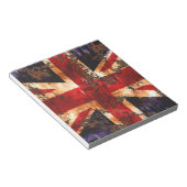 Rusted Patriotic United Kingdom Flag Notitieblok (Schuin)