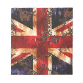 Rusted Patriotic United Kingdom Flag Notitieblok (Voorkant)