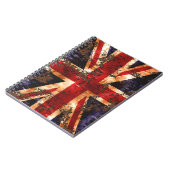 Rusted Patriotic United Kingdom Flag Notitieboek (Linkerzijde)