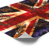 Rusted Patriotic United Kingdom Flag Poster (Hoek)