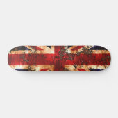 Rusted Patriotic United Kingdom Flag Skateboard (Horizontaal)