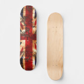 Rusted Patriotic United Kingdom Flag Skateboard (Voorkant)