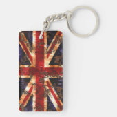Rusted Patriotic United Kingdom Flag Sleutelhanger (achterkant)