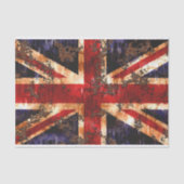 Rusted Patriotic United Kingdom Flag Tissuepapier (Voorkant)