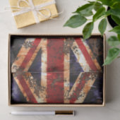 Rusted Patriotic United Kingdom Flag Tissuepapier (Geschenk)