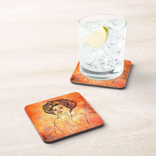 Rusted Portrait Onderzetter (Rechterzijde)