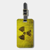 Rusted Radioactive Symbol Bagagelabel (Voorkant verticaal)