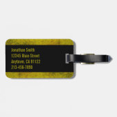 Rusted Radioactive Symbol Bagagelabel (Achterkant horizontaal)