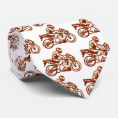Rusted Rider op motorfiets Stropdas (Opgerold)