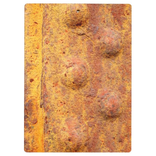 Rusted Rivette Metal Clipboard Klembord (Achterkant)