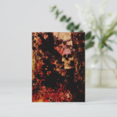 Rusted Skull Briefkaart (Staand voorkant)