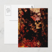 Rusted Skull Briefkaart (Voorkant / Achterkant)