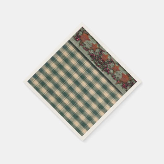 Rusted Stars Green Servetten (Hoek)