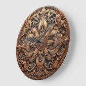 rusted steel relief grote klok (Hoek)