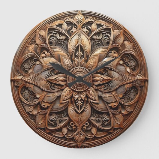 rusted steel relief grote klok (Voorkant)