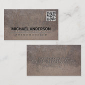 Rusted Texture Metal | QR-code Visitekaartje (Voorkant / Achterkant)