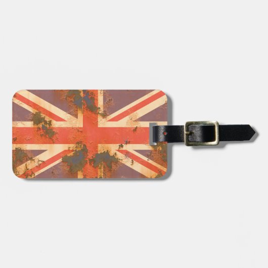 Rusted United Kingdom Bagagelabel (Voorkant horizontaal)
